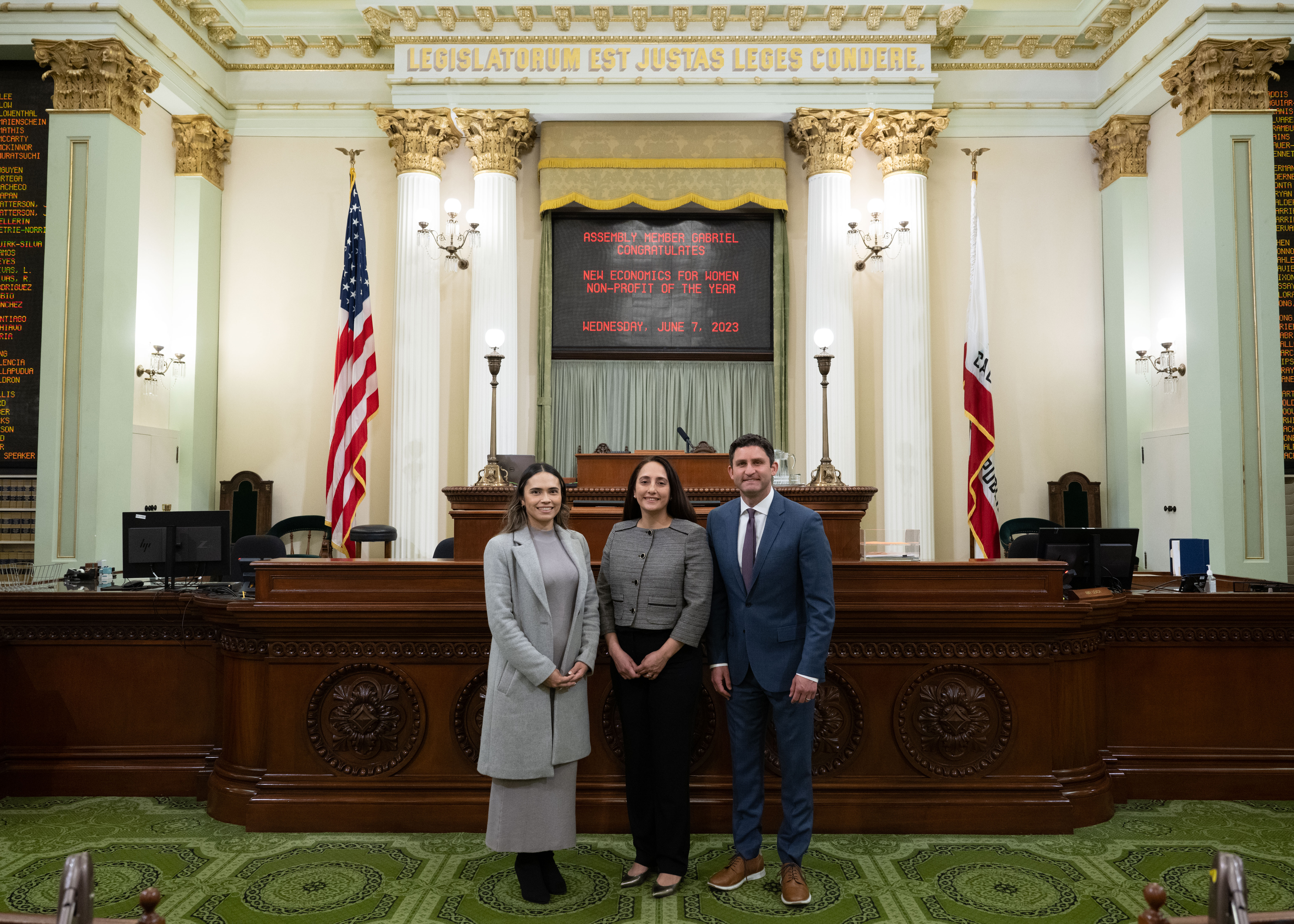 Assemblymember Jesse Gabriel Honors New Economics for Women as California Nonprofit of the Year
