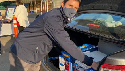 Asm Gabriel at Drive-Thru Contactless Toy Drive