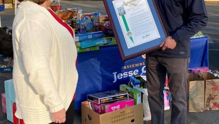 Asm Gabriel at Drive-Thru Contactless Toy Drive