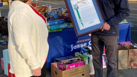 Asm Gabriel at Drive-Thru Contactless Toy Drive