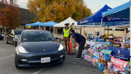 Asm Gabriel at Drive-Thru Contactless Toy Drive