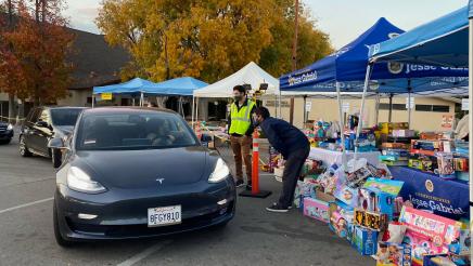 Asm Gabriel at Drive-Thru Contactless Toy Drive