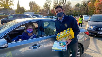 Asm Gabriel at Drive-Thru Contactless Toy Drive