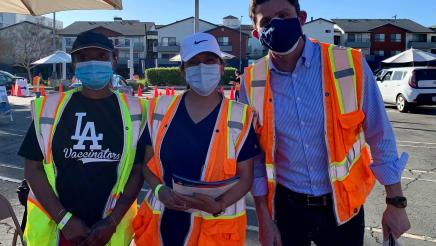  Tour of the LA County Vaccination Site at CSU Northridge