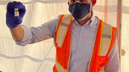  Tour of the LA County Vaccination Site at CSU Northridge