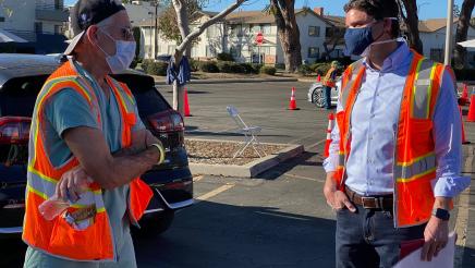  Tour of the LA County Vaccination Site at CSU Northridge