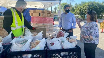 Volunteering at the West Valley Food Pantry