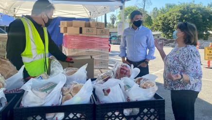 Volunteering at the West Valley Food Pantry
