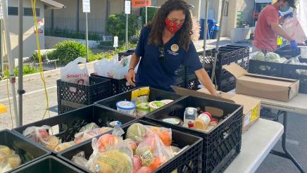 Volunteering at the West Valley Food Pantry