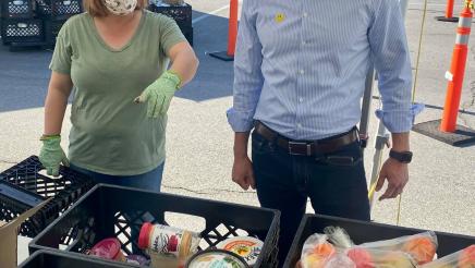 Volunteering at the West Valley Food Pantry