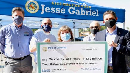 West Valley Food Pantry State Funding Check Presentation