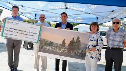 West Valley Food Pantry State Funding Check Presentation
