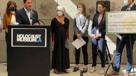 Holocaust Museum LA State Funding Check Presentation
