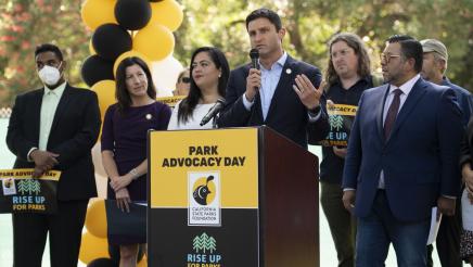 Assemblymember Gabriel Speaks at Park Advocacy Day