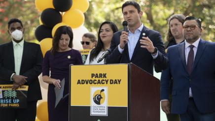 Assemblymember Gabriel Speaks at Park Advocacy Day