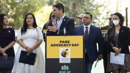 Assemblymember Gabriel Speaks at Park Advocacy Day
