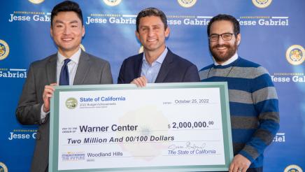 Assemblymember Jesse Gabriel Presents $2 Million Check to Support Cutting-Edge Research and Innovation in Warner Center