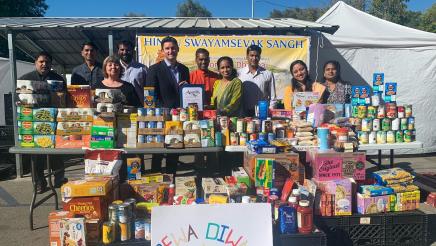 Hindu Swayamsevak Sangh Canned Food Drive and Diwali Celebration