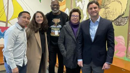 Assemblymember Gabriel Tours New Economics for Women’s Affordable Housing Units, Public Charter Elementary School, and Community Center
