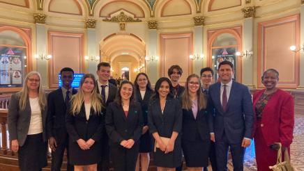 Assemblymember Gabriel welcomes El Camino Real Charter High School's Varsity Academic Decathlon Team to the State Capitol